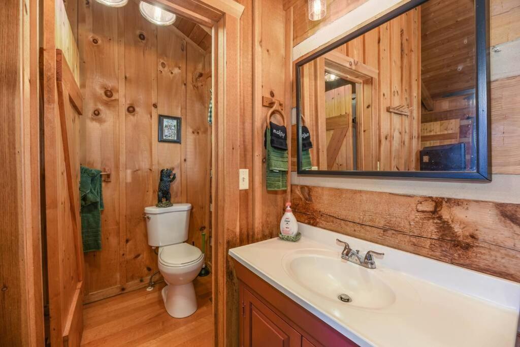 View! Cozy, Private, Fireplace, Hot Tub Log Cabin, Honeymoon! Sevierville Eksteriør bilde